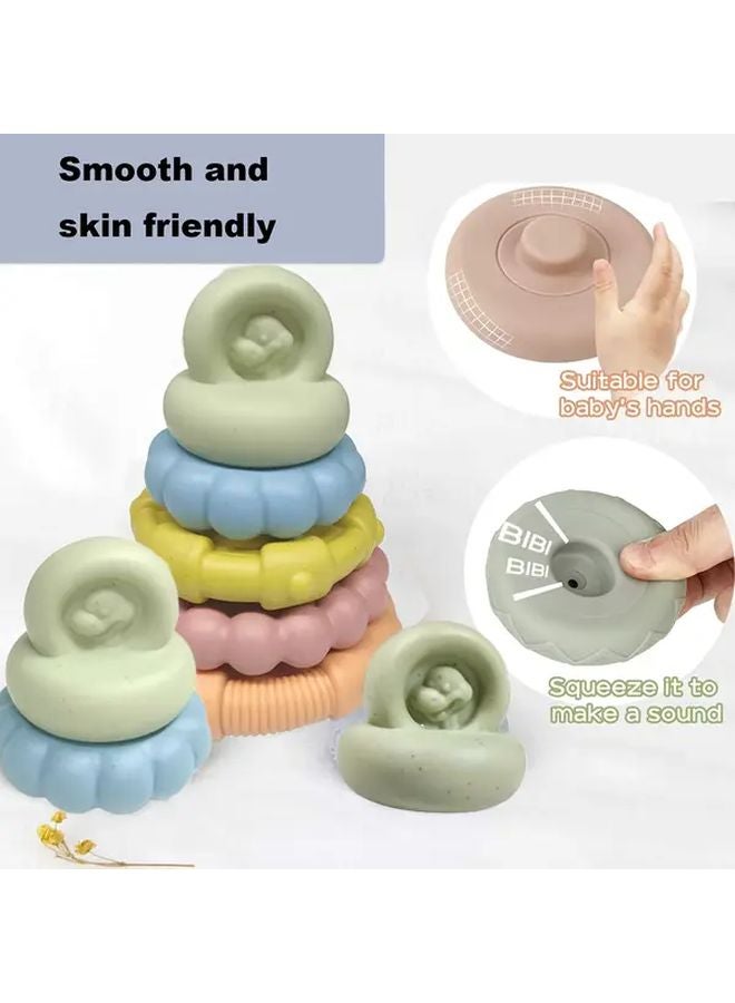 Model 628 52 Soft Stacking Blocks For Babies Early Learning Color Shape Recognition - Image 4